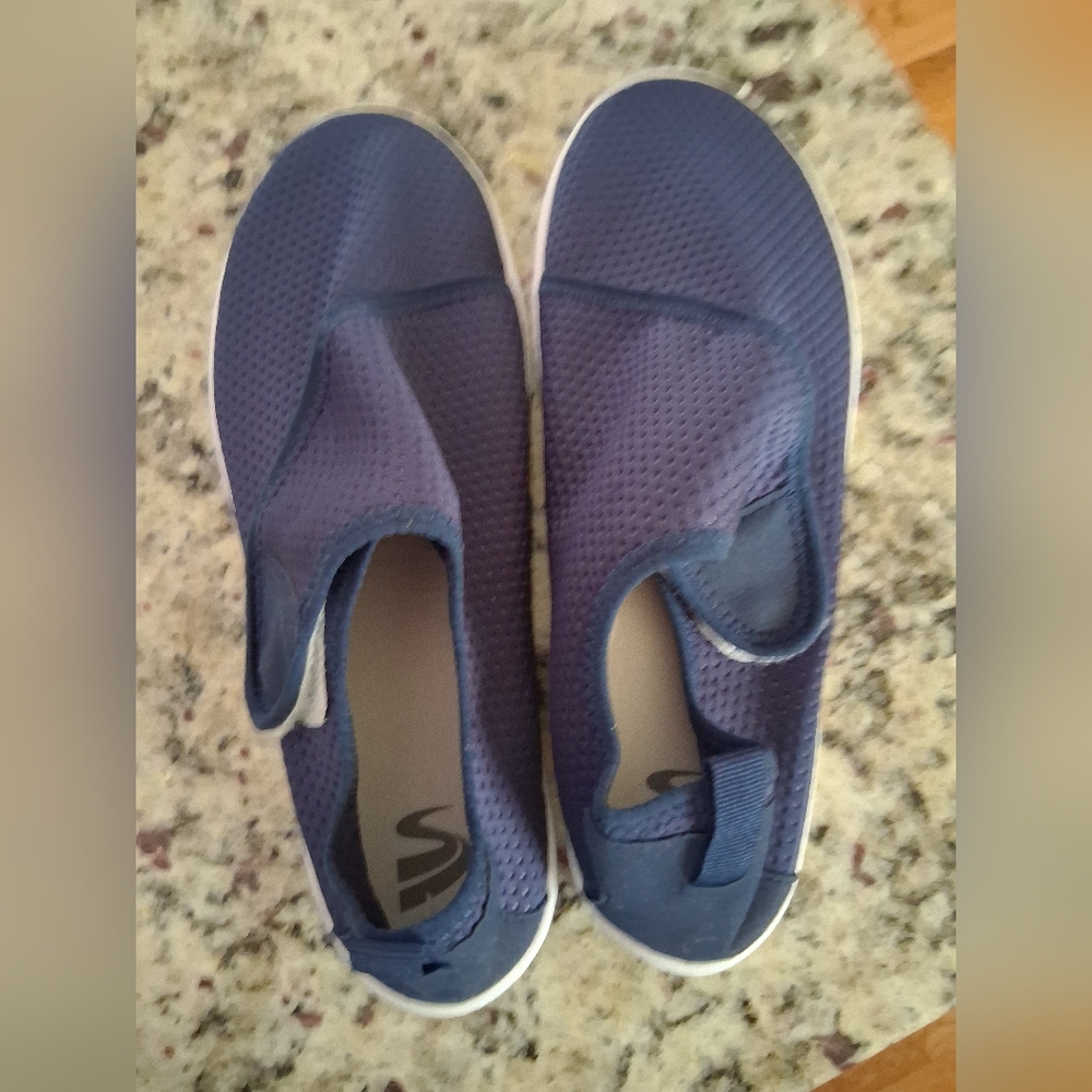 Blue Athletic Slip-On Shoes